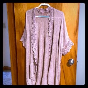 Chic soul crocheted kimono.